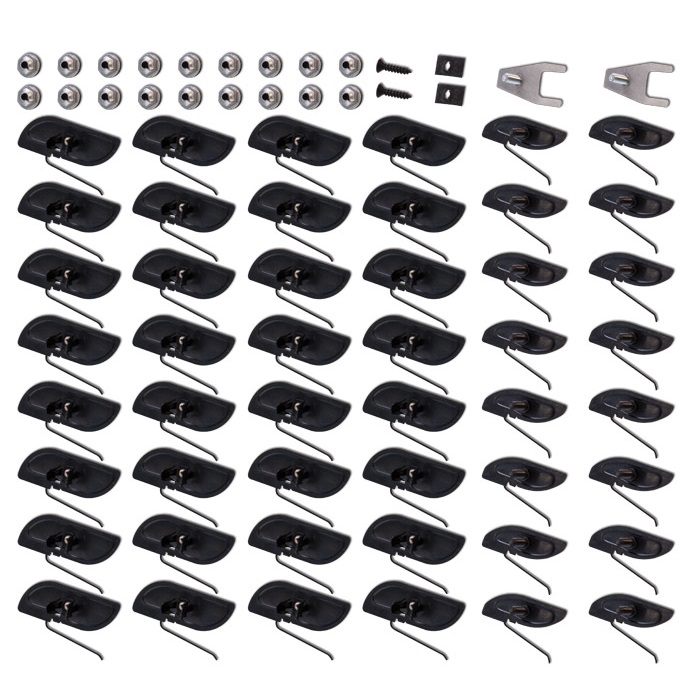 69-72 Chevy/GMC Upper Clip Set (Metal Push/Screw in)