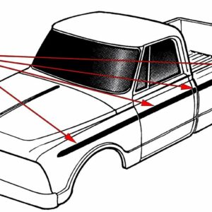 69-72 Chevy/GMC Upper Body Side Molding Kits