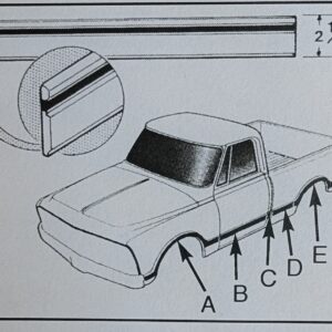 67-68 Chevy/GMC Body Side Moldings