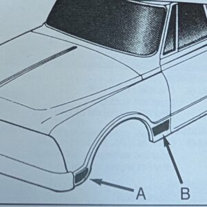 69-72 Chevy/GMC Lower Side Moldings (Black)