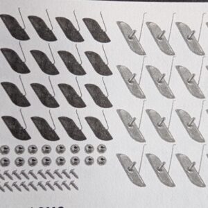 67-68 Chevy/GMC Lower Molding Clip Set (Metal Push/Screw In)