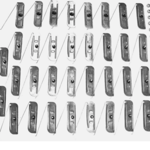 69-72 Chevy/GMC Lower Molding Clip Set (Metal Push/Screw In)